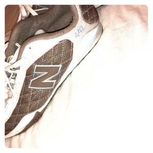 New Balance white shoes
